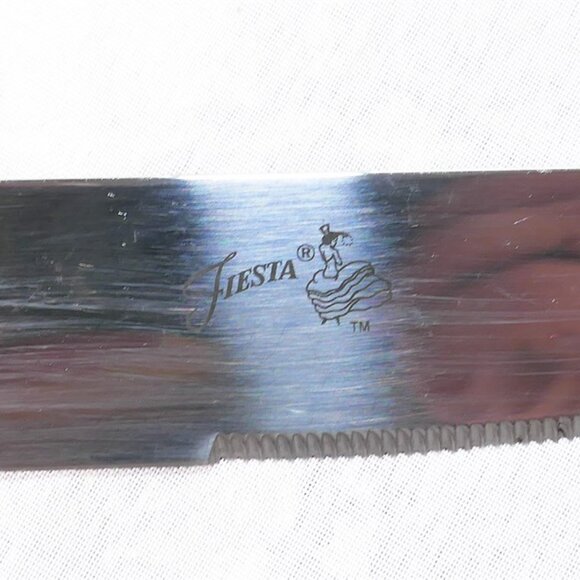 Fiesta Scarlet Red Homer Laughlin Cambridge Stainless Steel Silverware Set, 5 pc - Picture 8 of 8